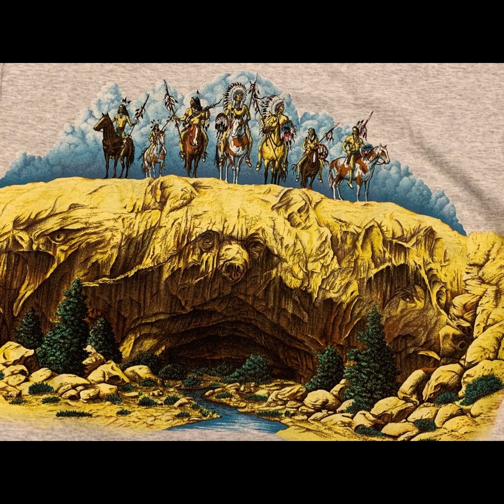 Vintage Native American Habitat Tee. Single Stitch - Picture 4 of 6
